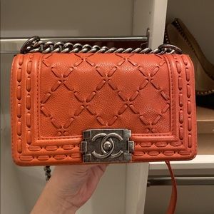 Chanel Small Burnt Orange Boy Bag